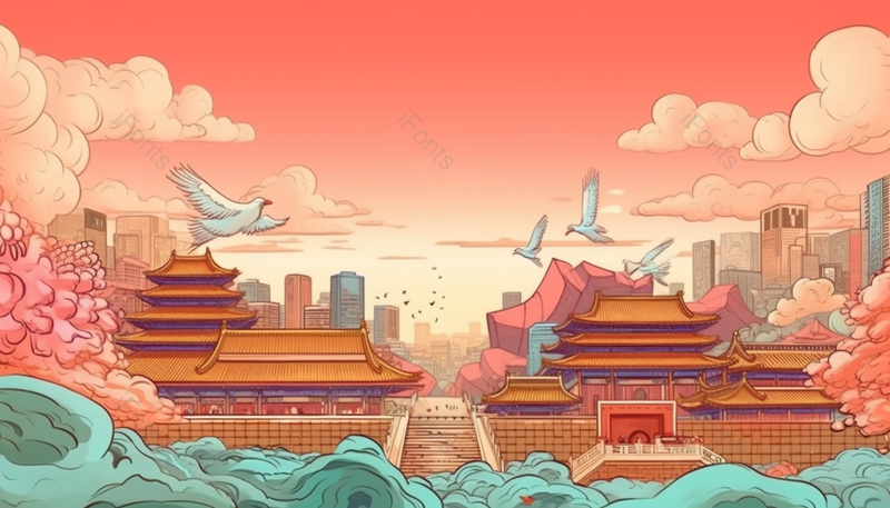 北京城市宣传海报,插画/手绘图,插画/手绘图库,插画/手绘图下载,插画/手绘